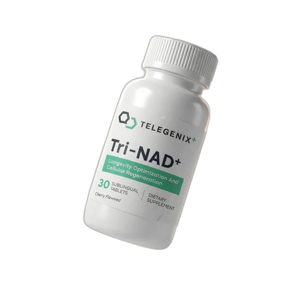 Tri-NAD+ sublingual NAD+ supplement bottle